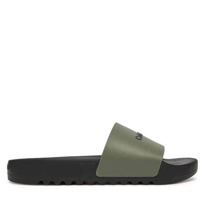 Klapki Calvin Klein Chunky Pool Slide Rub - Zielony