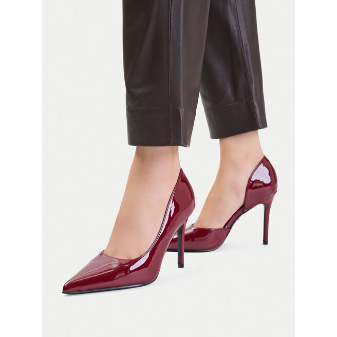 Szpilki DeeZee CEO-WSS21798-01 Bordowy - kobiece