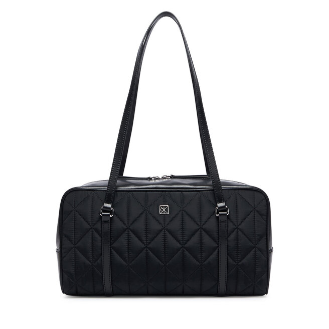 Torebka Calvin Klein Quilted Nylon 2X Strap Camerabag LV04F3651G Czarny -