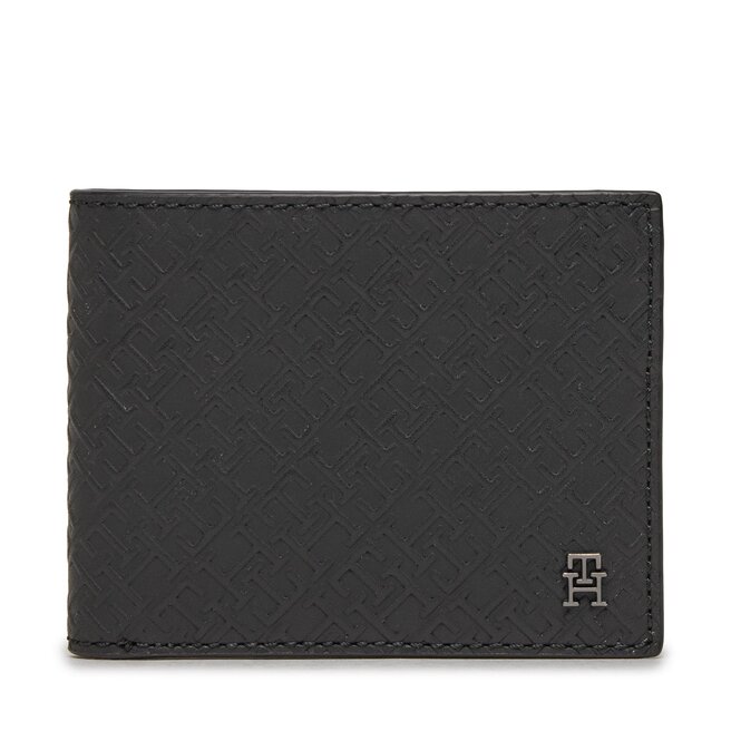 Μεγάλο Πορτοφόλι Ανδρικό Tommy Hilfiger Th Monogram Mini Cc Wallet AM0AM11849 Black BDS