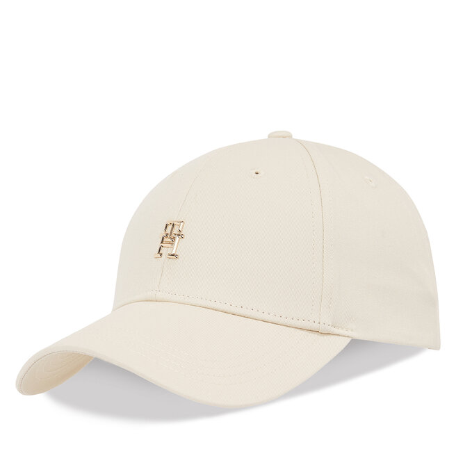Czapka z daszkiem Tommy Hilfiger Elevated Chic Cap - Écru