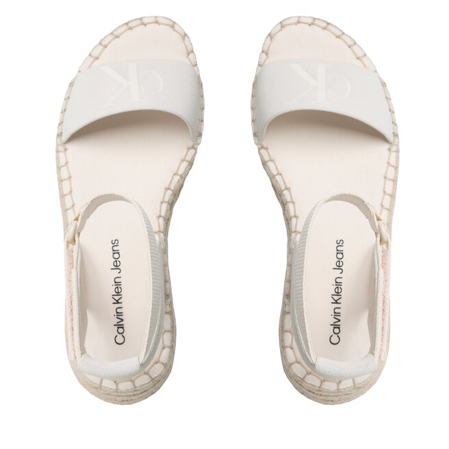 Calvin Klein Jeans Еспадрили Calvin Klein Jeans Sport Wedge Rope Su Con YW0YW00977 Ancient White YBR