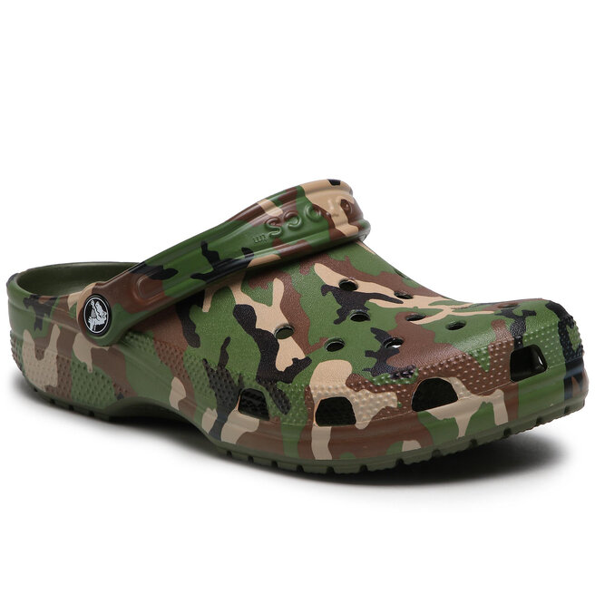 Crocs Ciabatte Crocs Classic Printed Camo Clog 206454 Army Green/Multi