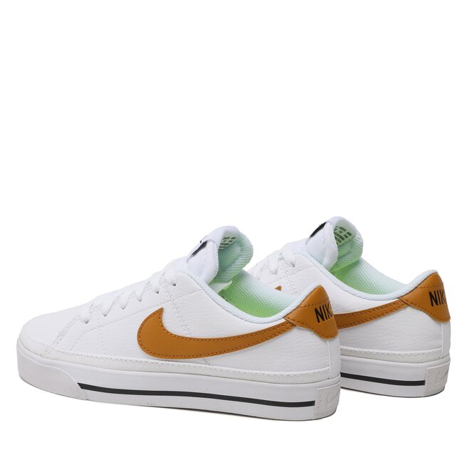 Nike Обувки Nike Court Legacy Nn DH3161 105 White/Gold Suede/Volt/Black