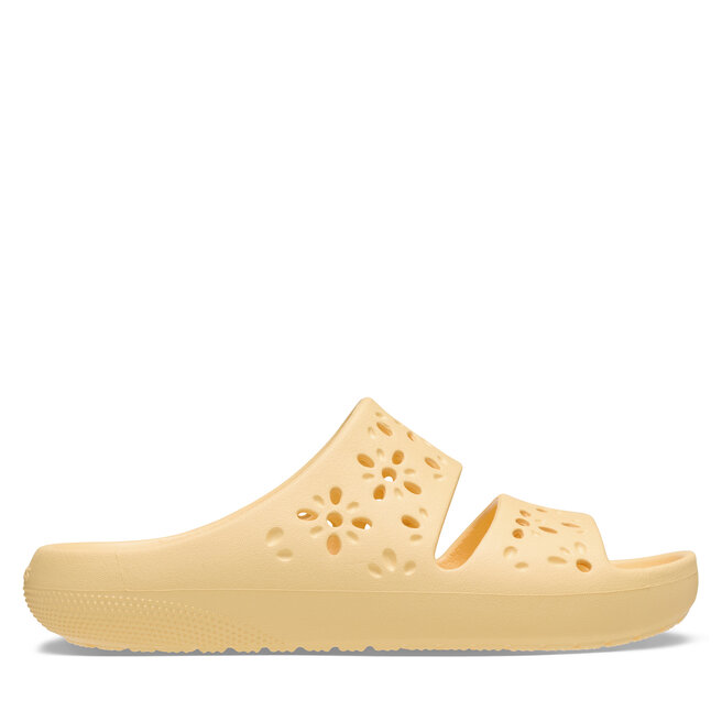 Klapki Crocs Classic Floral Cutout Sandal - Pomarańczowy