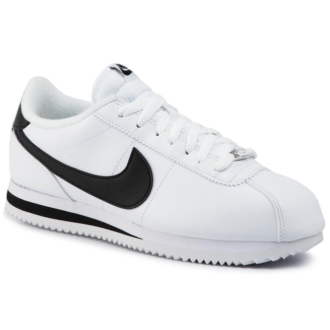 Nike Cortez Basic Leather White/Black/Metallic Silver Www.zapatos.es