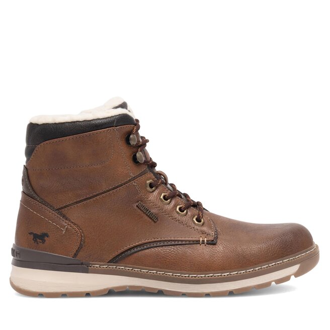 Botines planos Mustang 4141 604 Marr n zapatos.es