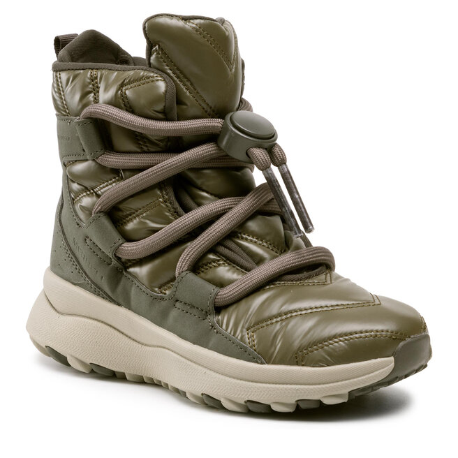 Cizme de zăpadă Merrell Cloud Puff Lce Plr Wp J004030 Olive altele-Cizme