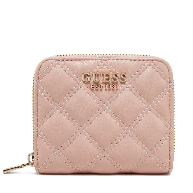 Mały Portfel Damski Guess SWQG87 - Różowy