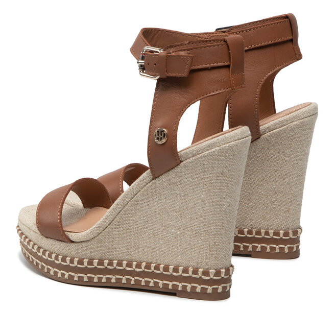 Tommy Hilfiger Sandalias Tommy Hilfiger Elevated Signature Wedge Sandal FW0FW06296 TOMMY HILFIGER Borsa per laptop nero