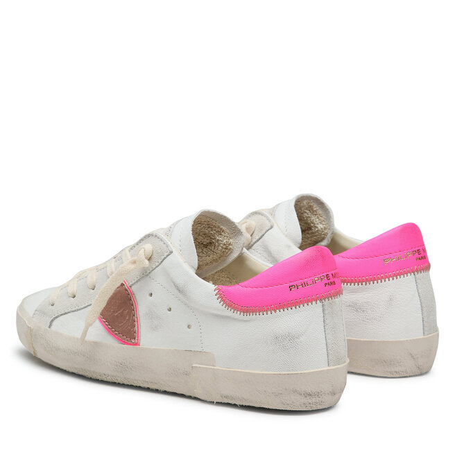 Philippe Model Sneakers Philippe Model Prsx Low Woman PRLD WNN3 Blanc/Fucsia