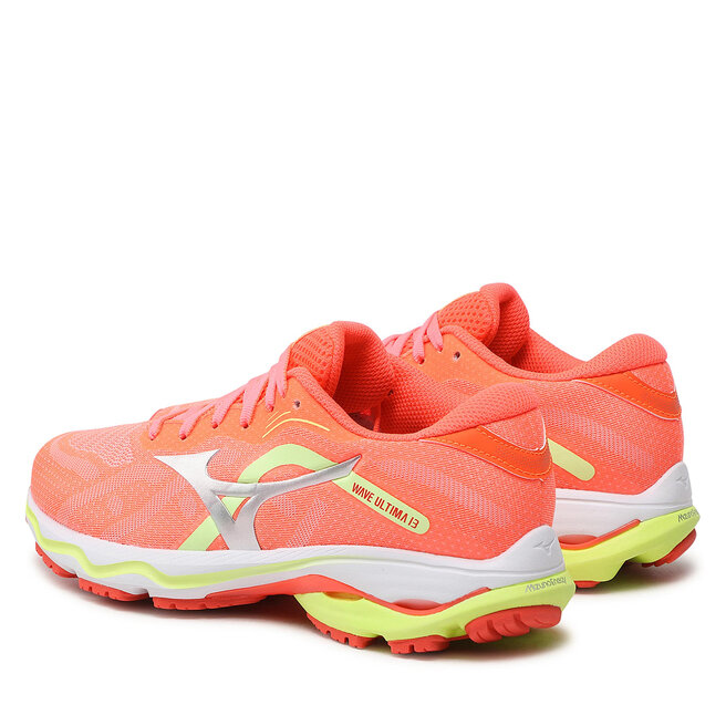 Mizuno Schuhe Mizuno Wave Ultra 13 J1GD2218 Neonflame/Silver/Neolime