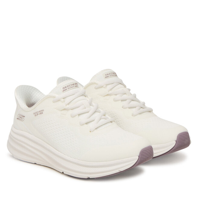 Sneakersy Skechers Bobs Skillz 117756/WHT Biały - kobiece