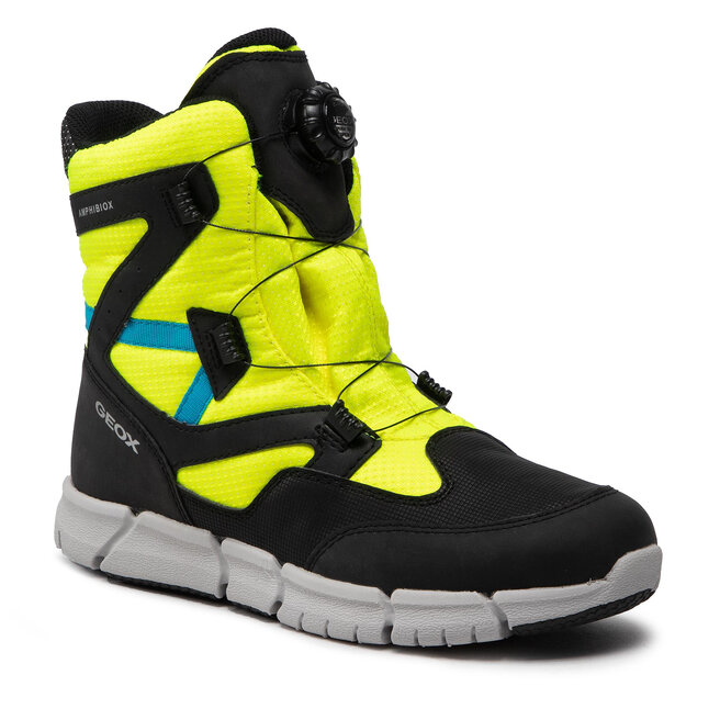 Cizme de zăpadă Geox J Flexyper B.B Abx D J269XD 0FU50 C2H9B D Fluo Yellow/Black 0FU50 imagine noua gjx.ro