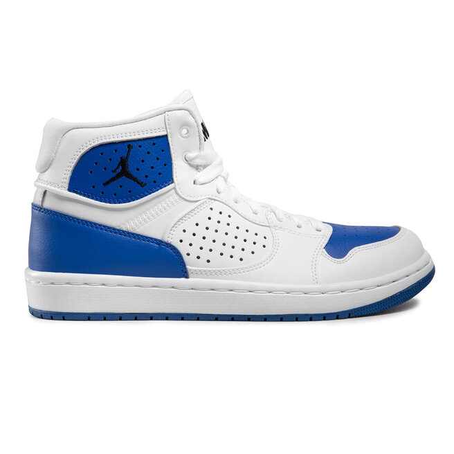 jordan access white blue