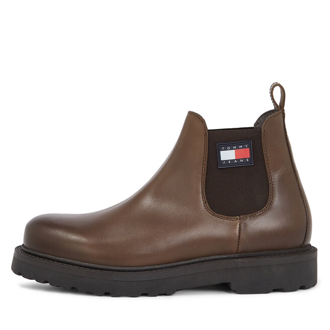 Tommy Jeans Ghete Jodhpur Tommy Jeans Tjm Napa Leather EM0EM01254 Velvet Brown GWN