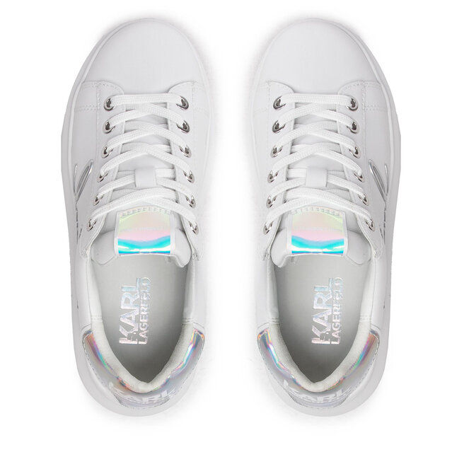 KARL LAGERFELD Сникърси KARL LAGERFELD KL62510A White Lthr/Iridescent