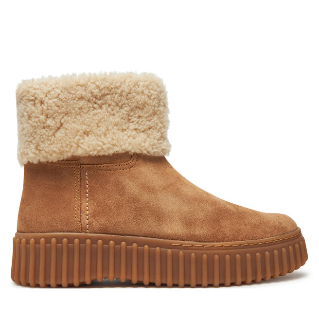 Botki Clarks Torhill Turn - Brązowy