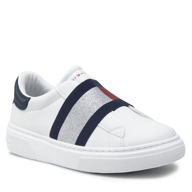 Sneakers Tommy Hilfiger Low Cut Sneaker T3A4-32154-1383 S White/Blue/Red Y003