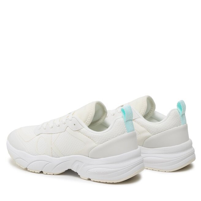 Calvin Klein Jeans Sportcipő Calvin Klein Jeans Retro Tennis Over Mesh Wn YW0YW00946 White/Creamy White 0K6
