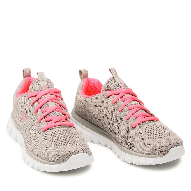 Skechers Boty Skechers Get Connected 12615/GYCL Gray/Coral