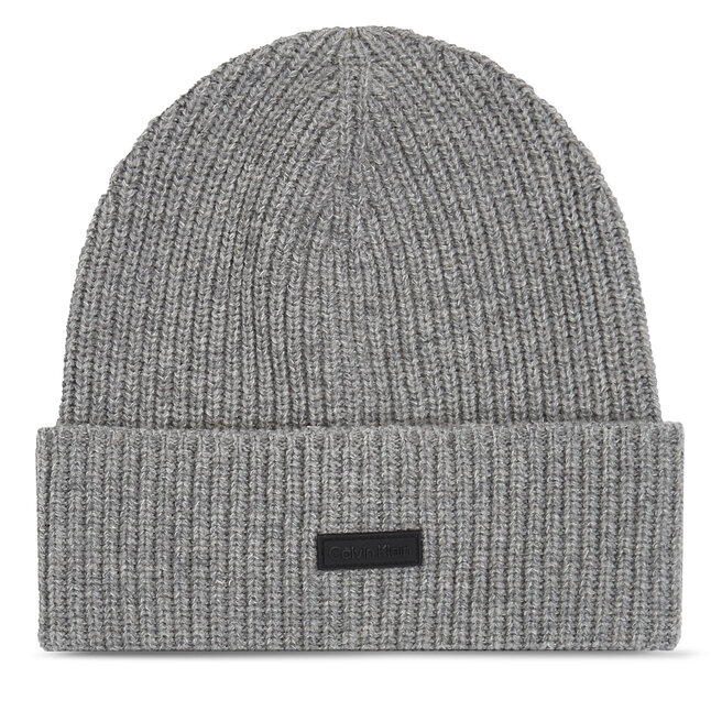 Czapka Calvin Klein Daddy Wool Beanie - Szary