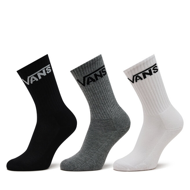 Zestaw 3 par wysokich skarpet damskich Vans Classic Crew Boys - Biały