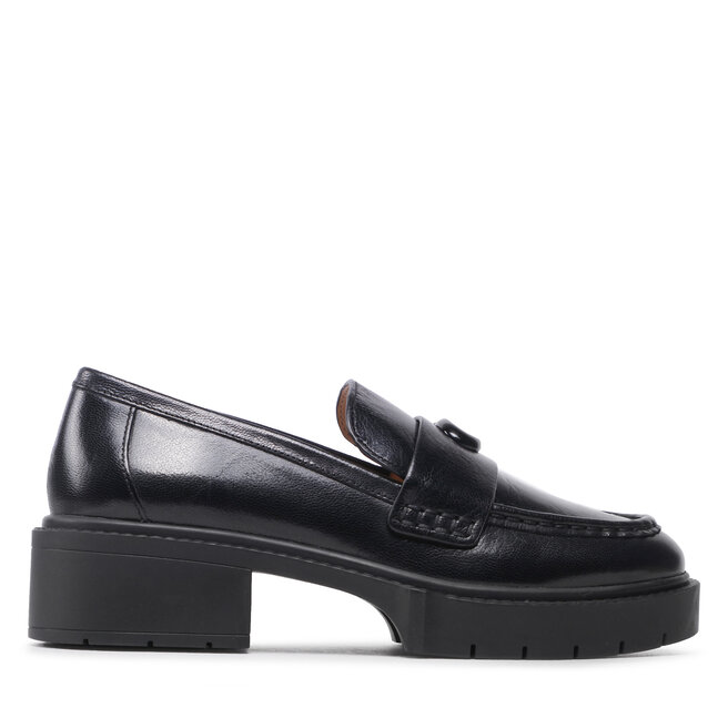 Loafersy Coach Leah Loafer - Czarny