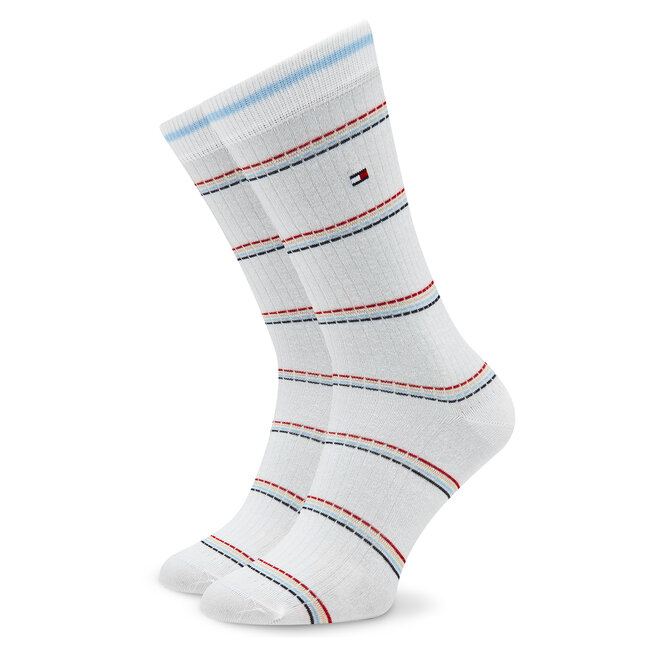 Tommy Hilfiger Set de 2 perechi de șosete lungi de damă Tommy Hilfiger 701222645 White 001