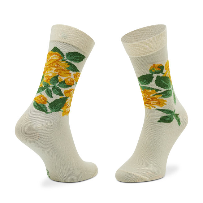 Rainbow Socks Sada 3 párů dámských vysokých ponožek Rainbow Socks Rainbow Socks Box Flower Růžová