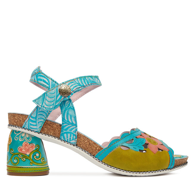 Sandały Laura Vita Framboiseo 34 Turkusowy - kobiece