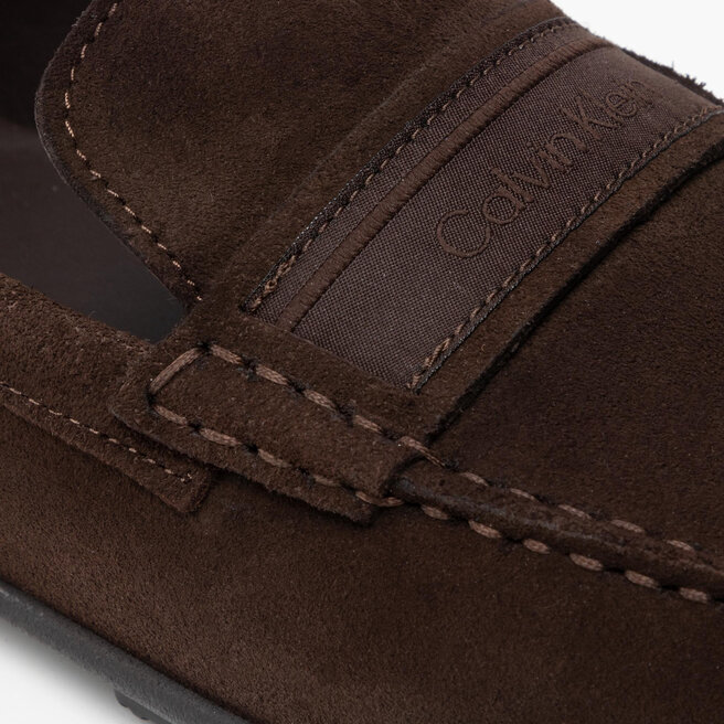 Calvin Klein Μοκασίνια Calvin Klein Driver Web Strap HM0HM00630 Dark Brown GCK