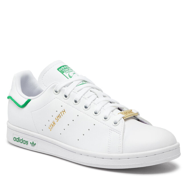 Pantofi adidas Stan Smith GW0490 Cloud White Green Active