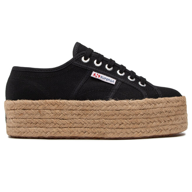 Superga black espadrilles online