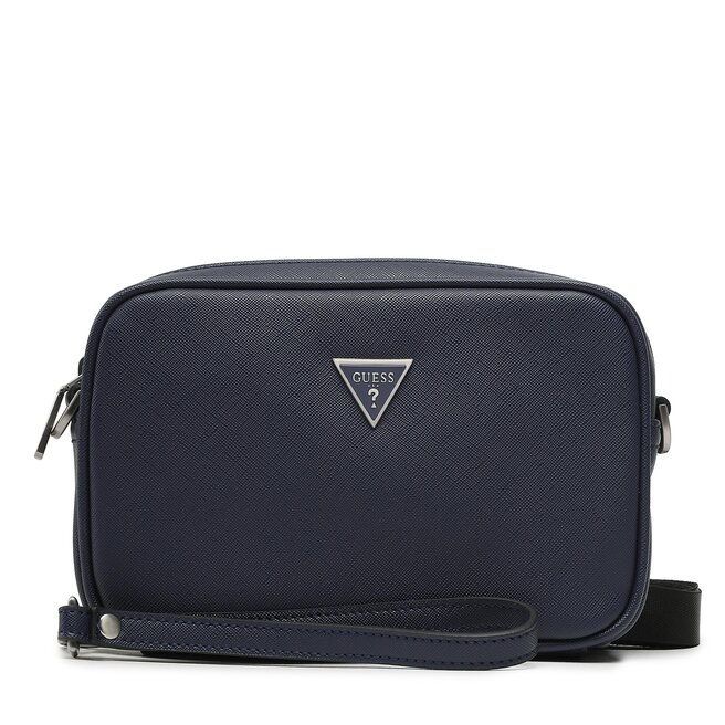Geantă crossover Guess Certosa Saffiano Smart Accessories PMECSA P3145 BLU Accessories imagine noua