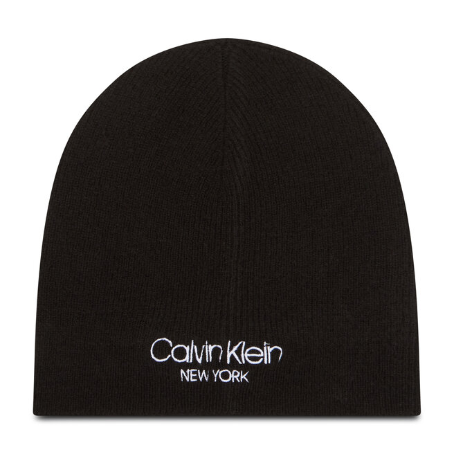 black calvin klein beanie