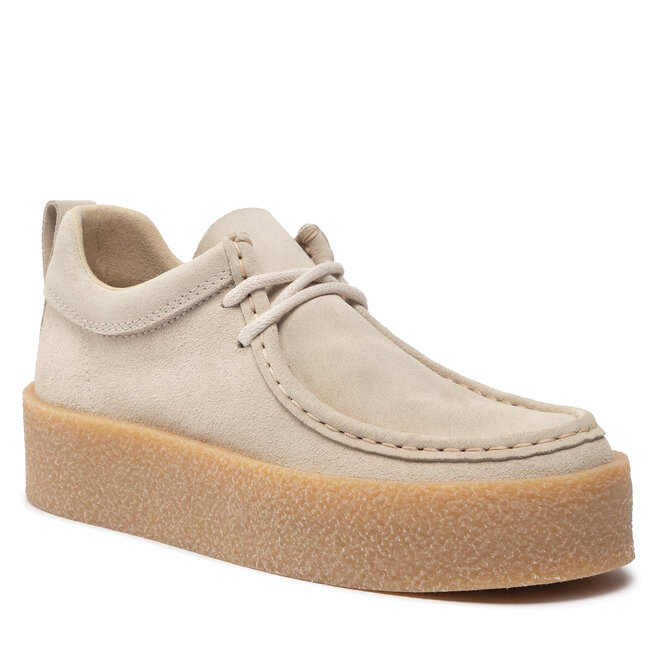 Pantofi Tommy Jeans Tommy Jeans Suede Shoe EN0EN01906 Stony Beige ACE