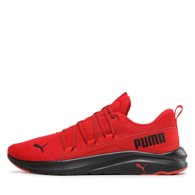 Puma black & red deals sports shoes