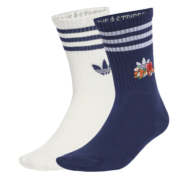 Zestaw 2 par wysokich skarpet unisex adidas Made by Nelson - Kolorowy