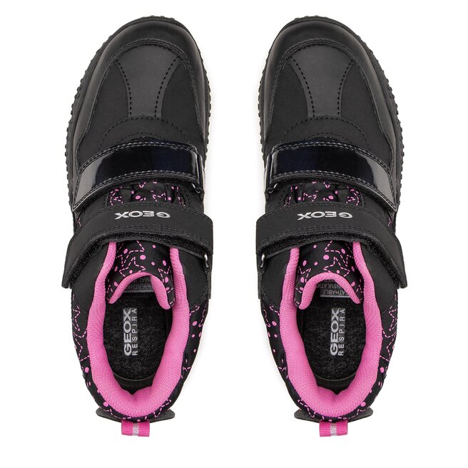 Geox Зимни обувки Geox J Baltic G. B Abx A J26H1A 0BCMN C0922 D Black/Fuchsia