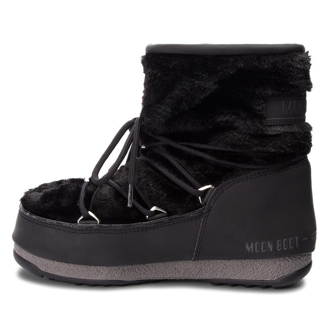 Moon Boot Śniegowce Moon Boot Monaco Low Fur 24008500001 Black