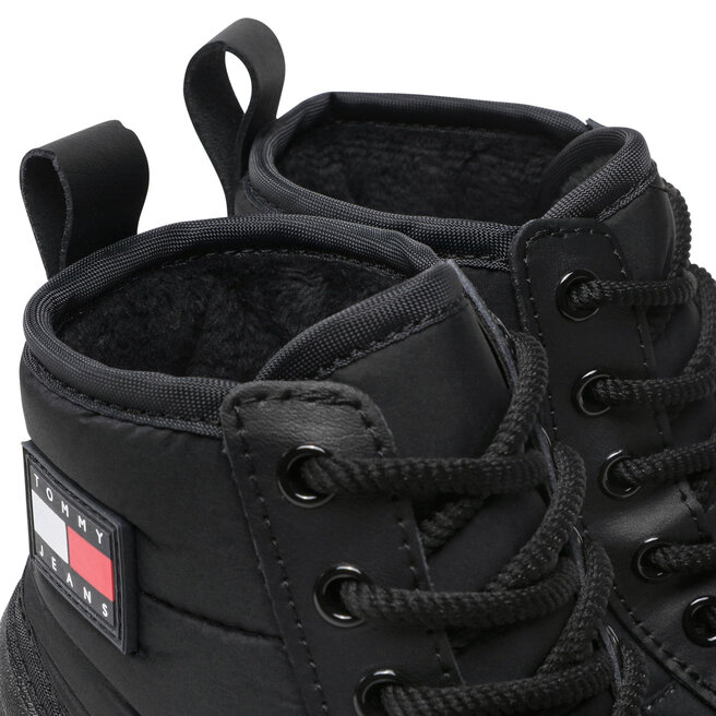 Tommy Jeans Polokozačky Tommy Jeans Fashion Boot EN0EN01912 Black BDS