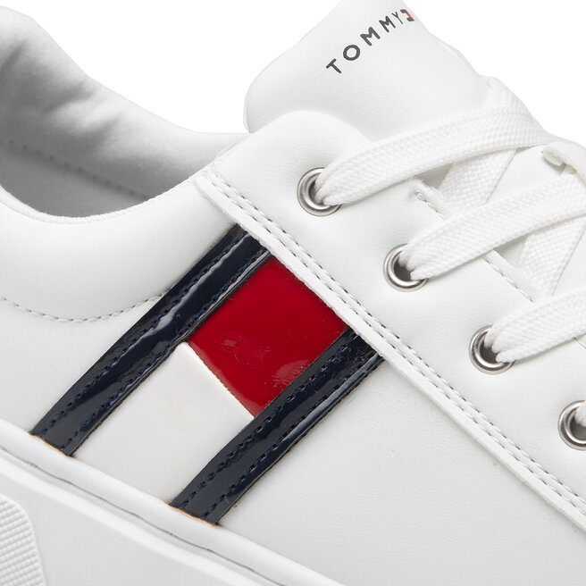 Tommy Hilfiger Sneakers Tommy Hilfiger Low Cut Lace-Up Sneaker T3A9-32310-1451 S White 100