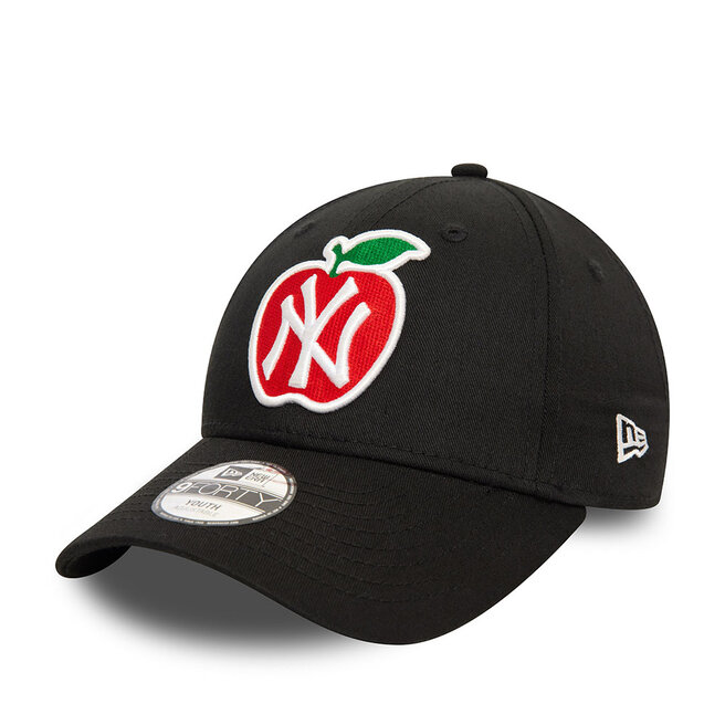 Czapka z daszkiem New Era Youth Apple 9Forty - Czarny