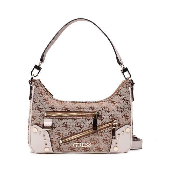 Τσάντα Guess Frankie (SG) HWSG81 28200 BROWN LOGO epapoutsia.gr