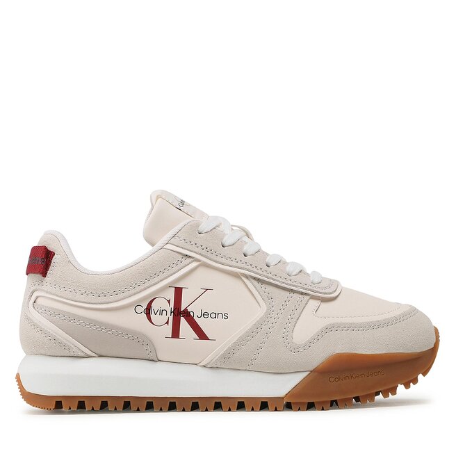 Calvin Klein Jeans Sneakers Calvin Klein Jeans Toothy Runner Irregular Lines W YW0YW00934 Ancient White/Eggshell 0K9