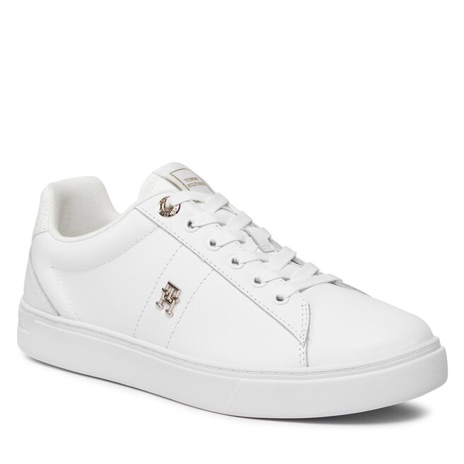 Sneakers Tommy Hilfiger Essential Elevated Court Sneaker FW0FW07685 Alb