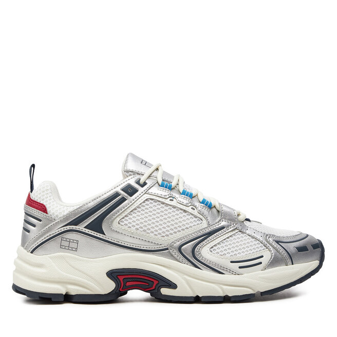 Sneakersy Tommy Jeans Archive Retro Runner - Srebrny