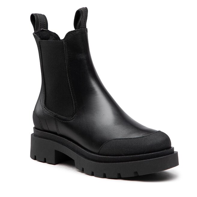 Ghete Jodhpur Tamaris 1-25941-39 Black Leather 003