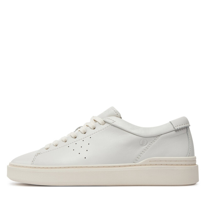 Clarks white leather sneakers outlet